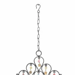 Coupon 👍 Grayson Lane 24-in Bohemian Black Metal Reversed Teardrop with Bells Wind Chime 🔥 -GRAYSON LANE Sales 2022 330942610 AlternateImage3 l