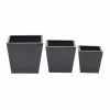 Best deal ⌛ Grayson Lane 8-in x 7-in Black Iron Modern Planters - Set of 3 👏
