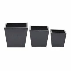 Best deal ⌛ Grayson Lane 8-in x 7-in Black Iron Modern Planters - Set of 3 👏