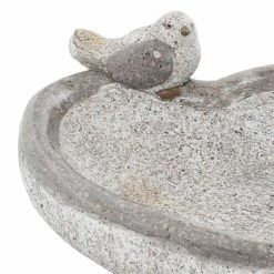 Budget 🤩 Grayson Lane 6-in H x 13-in W Grey Bird Feeder Garden Statue 🎁 -GRAYSON LANE Sales 2022 330942626 AlternateImage3 l