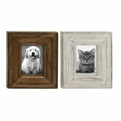 Outlet ⭐ Grayson Lane Mango Wood Vintage Photo Frame (5-in x 7-in) - Set of 2 👍