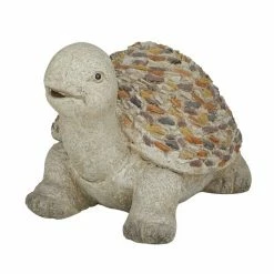 Best Pirce ⌛ Grayson Lane 9.75-in H x 13.80-in W Grey Turtle Garden Statue 🎁