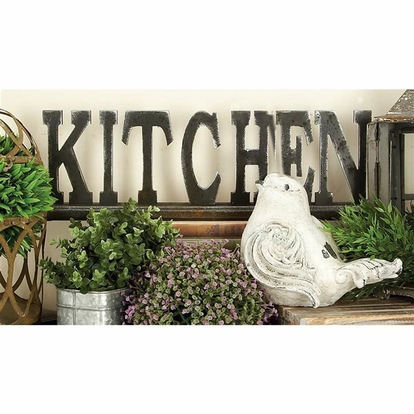 Outlet 🔔 Grayson Lane Industrial Antique Black MDF Kitchen Sign Tabletop Decoration 🌟 3 Outlet 🔔 Grayson Lane Industrial Antique Black MDF Kitchen Sign Tabletop Decoration 🌟 - Image 3