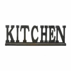 Outlet 🔔 Grayson Lane Industrial Antique Black MDF Kitchen Sign Tabletop Decoration 🌟