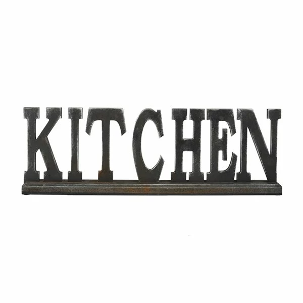 Outlet 🔔 Grayson Lane Industrial Antique Black MDF Kitchen Sign Tabletop Decoration 🌟 1 Outlet 🔔 Grayson Lane Industrial Antique Black MDF Kitchen Sign Tabletop Decoration 🌟
