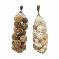 Outlet 🛒 Grayson Lane Brown Natural Orbs and Vase Fillers - 2-Pack 🎁