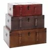 Best Pirce ⭐ Grayson Lane 32-in x 29-in Rustic Trunk Brown Wood - Set of 3 ✨