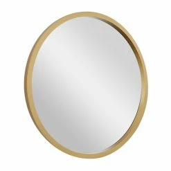 Promo 🥰 Grayson Lane 42-in x 42-in Round Gold Contemporary Wall Mirror ❤️ -GRAYSON LANE Sales 2022 330944694 AlternateImage5 l