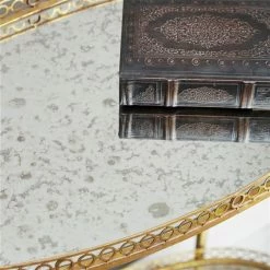 New 🌟 Grayson Lane Gold Metal Base with Galvanized Iron Top Kitchen Carts - 37-in x 9-in ⭐ -GRAYSON LANE Sales 2022 330944695 AlternateImage4 l