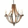 Brand new 🤩 Grayson Lane 8-Light Brown Rustic Cage Chandelier 🛒