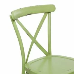 Hot Sale 👏 Grayson Lane Green Farmhouse Outdoor Dining Chair with Metal Frame - Set of 2 ❤️ -GRAYSON LANE Sales 2022 330944700 AlternateImage3 l