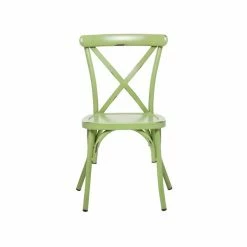Hot Sale 👏 Grayson Lane Green Farmhouse Outdoor Dining Chair with Metal Frame - Set of 2 ❤️ -GRAYSON LANE Sales 2022 330944700 AlternateImage5 l