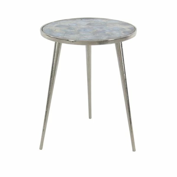 Discount โจ Grayson Lane Silver Stone Round End Table ๐ 1 Discount โจ Grayson Lane Silver Stone Round End Table ๐