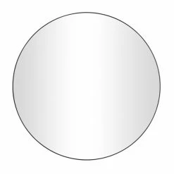 Best Pirce 🤩 Grayson Lane 42-in x 42-in Round Black Framed Wall Mirror ⌛