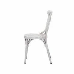 Hot Sale 🎁 Grayson Lane White Farmhouse Outdoor Dining Chair with Metal Frame - Set of 2 ✨ -GRAYSON LANE Sales 2022 330944703 AlternateImage5 l