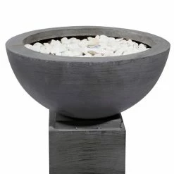 Buy 😉 Grayson Lane 20-in x 38-in Grey Metal Planter 😉 -GRAYSON LANE Sales 2022 330944707 AlternateImage4 l