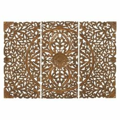 Promo 🔥 Grayson Lane 48-in x 66-in Brown Ornamental MDF Wall Accent - Set of 3 🧨 -GRAYSON LANE Sales 2022 330944708 AlternateImage7 l