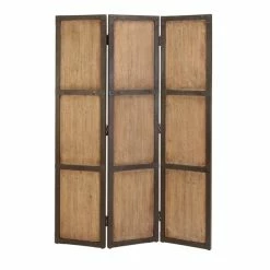 Top 10 👍 Grayson Lane 3-Panel Brown Wood Folding Country Room Divider 🥰