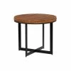 Best deal ⭐ Grayson Lane Brown and Black Wood Round End Table ✨