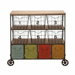 Budget 𧨠Grayson Lane Black Metal Base with Steel Top Kitchen Carts - 39-in x 16-in π―