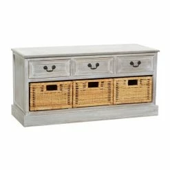 Outlet ✔️ Grayson Lane 20-in x 40-in Traditional Brown Storage Bench 😀