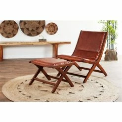 Best reviews of ⌛ Grayson Lane Vintage Brown Accent Chair with Footrest 🧨 -GRAYSON LANE Sales 2022 330944736 AlternateImage2 l