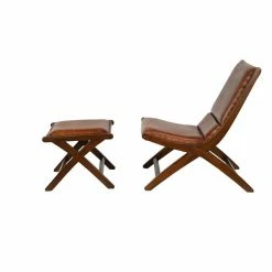 Best reviews of ⌛ Grayson Lane Vintage Brown Accent Chair with Footrest 🧨 -GRAYSON LANE Sales 2022 330944736 AlternateImage5 l