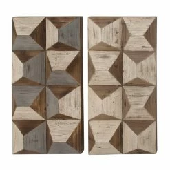 Best Pirce 🔔 Grayson Lane 19-in x 40-in Abstract Metal Wall Accent - Set of 2 🔔 -GRAYSON LANE Sales 2022 330944738 AlternateImage7 l