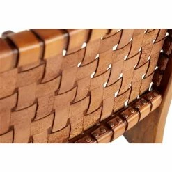 Best Pirce 🌟 Grayson Lane Brown Leather and Teak Contemporary Dining Chair 😍 -GRAYSON LANE Sales 2022 330944742 AlternateImage3 l