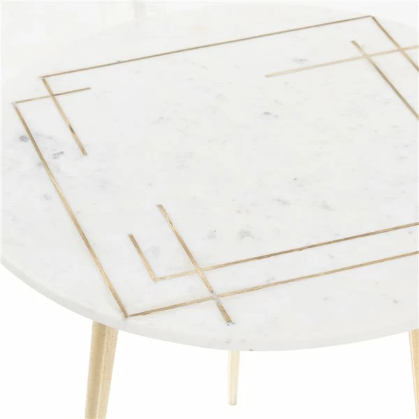Brand new 🛒 Grayson Lane White Stone Round End Table 👍 3 Brand new 🛒 Grayson Lane White Stone Round End Table 👍 - Image 3