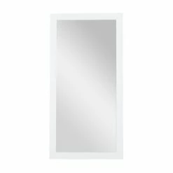 Flash Sale ❤️ Grayson Lane 64.88-in x 32.5-in Rectangle White Framed Wall Mirror 🔔