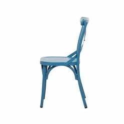 Best Sale ⭐ Grayson Lane Blue Farmhouse Outdoor Dining Chair with Metal Frame - Set of 2 ✔️ -GRAYSON LANE Sales 2022 330944768 AlternateImage5 l