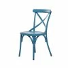 Best Sale ⭐ Grayson Lane Blue Farmhouse Outdoor Dining Chair with Metal Frame - Set of 2 ✔️