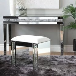 Cheap ⌛ Grayson Lane Glam Silver Rectangle Stool 😍 -GRAYSON LANE Sales 2022 330944769 AlternateImage1 l
