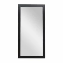 Best deal 🌟 Grayson Lane 65-in x 32.5-in Rectangle Black Framed Wall Mirror 🔥