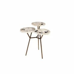 Outlet 💯 Grayson Lane Brown Wood Round Accent Table 🎁