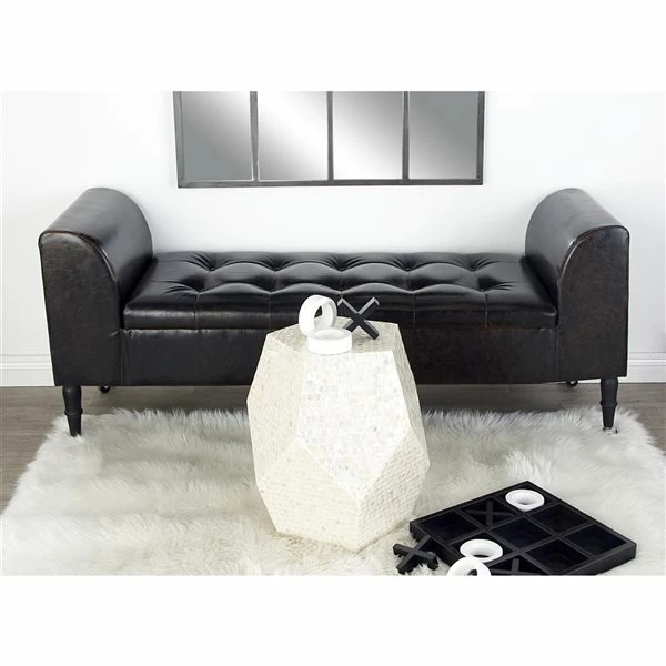 Buy 🤩 Grayson Lane 24-in x 60 In Industrial Beige Storage Bench ⭐ 2 Buy 🤩 Grayson Lane 24-in x 60 In Industrial Beige Storage Bench ⭐ - Image 2