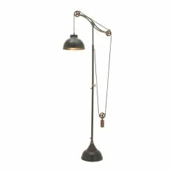 Promo 😀 Grayson Lane 79-in x 12-in Industrial Downbridge Floor Lamp 😀