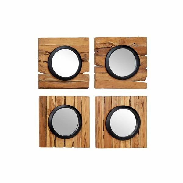 Cheap ⌛ Grayson Lane 17.70-in x 17.65-in Round Brown Framed Wall Mirrors - Set of 4 🛒 1 Cheap ⌛ Grayson Lane 17.70-in x 17.65-in Round Brown Framed Wall Mirrors - Set of 4 🛒