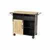 Budget ✔️ Grayson Lane Black Metal Base with Steel Top Kitchen Carts - 38.5-in x 20.75-in 🛒