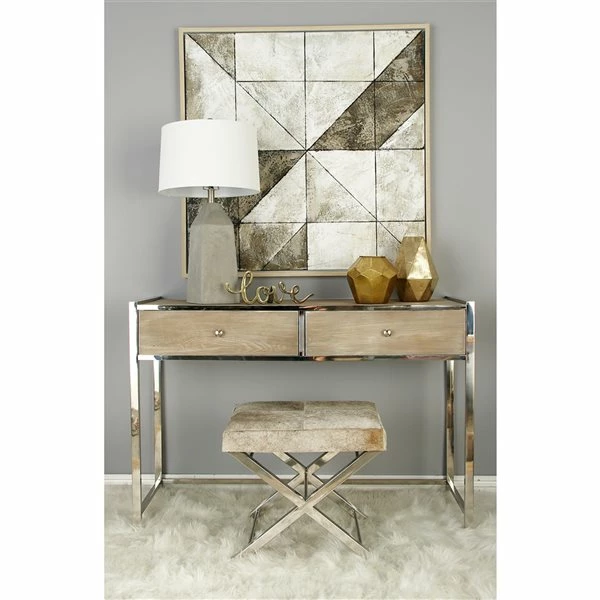 Best deal ๐คฉ Grayson Lane 18-in x 20-in Modern Grey Faux Leather Rectangle Stool ๐ 2 Best deal ๐คฉ Grayson Lane 18-in x 20-in Modern Grey Faux Leather Rectangle Stool ๐ - Image 2