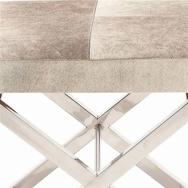 Best deal ๐คฉ Grayson Lane 18-in x 20-in Modern Grey Faux Leather Rectangle Stool ๐ 3 Best deal ๐คฉ Grayson Lane 18-in x 20-in Modern Grey Faux Leather Rectangle Stool ๐ - Image 3