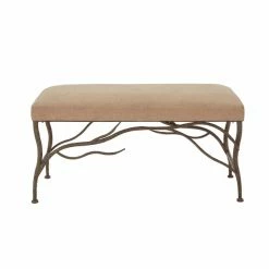 Discount 👍 Grayson Lane 20-in x 40-in Farmhouse Brown Accent Bench 💯