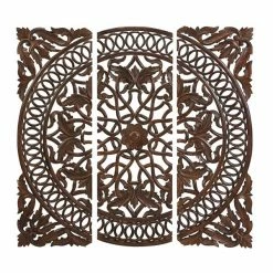 Budget 🔔 Grayson Lane 48-in x 48-in Brown Ornamental Metal Wall Accent - Set of 3 ⭐ -GRAYSON LANE Sales 2022 330944806 AlternateImage7 l