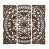 Budget 🔔 Grayson Lane 48-in x 48-in Brown Ornamental Metal Wall Accent - Set of 3 ⭐