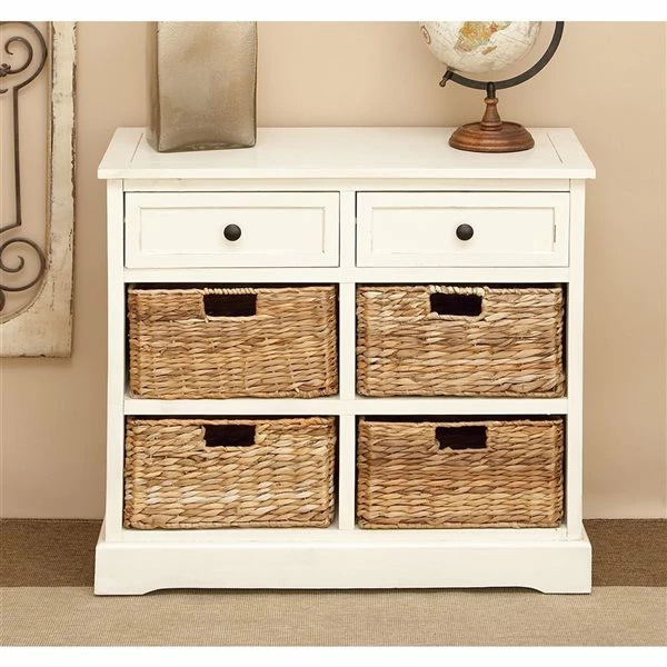 Coupon ❤️ Grayson Lane 28-in x 30-in White Wooden Traditional Storage Unit 🛒 2 Coupon ❤️ Grayson Lane 28-in x 30-in White Wooden Traditional Storage Unit 🛒 - Image 2