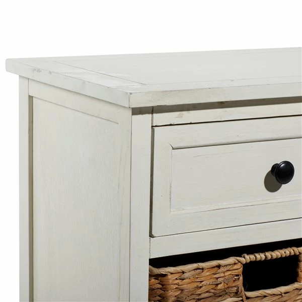 Coupon ❤️ Grayson Lane 28-in x 30-in White Wooden Traditional Storage Unit 🛒 4 Coupon ❤️ Grayson Lane 28-in x 30-in White Wooden Traditional Storage Unit 🛒 - Image 4