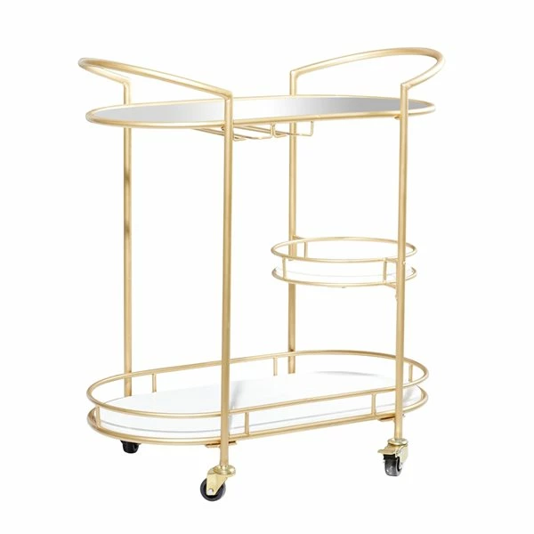 Top 10 🔥 Grayson Lane Gold Metal Base with Steel Top Kitchen Carts - 36.5-in x 11.5-in 💯 1 Top 10 🔥 Grayson Lane Gold Metal Base with Steel Top Kitchen Carts - 36.5-in x 11.5-in 💯