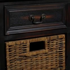 Cheap 🥰 Grayson Lane 28-in x 30-in Dark Brown Wooden Traditional Storage Unit 🧨 -GRAYSON LANE Sales 2022 330944815 AlternateImage3 l