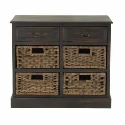 Cheap 🥰 Grayson Lane 28-in x 30-in Dark Brown Wooden Traditional Storage Unit 🧨 -GRAYSON LANE Sales 2022 330944815 AlternateImage5 l